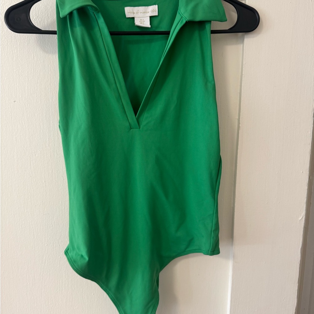 House of Harlow Women's Green Bodysuit - size small